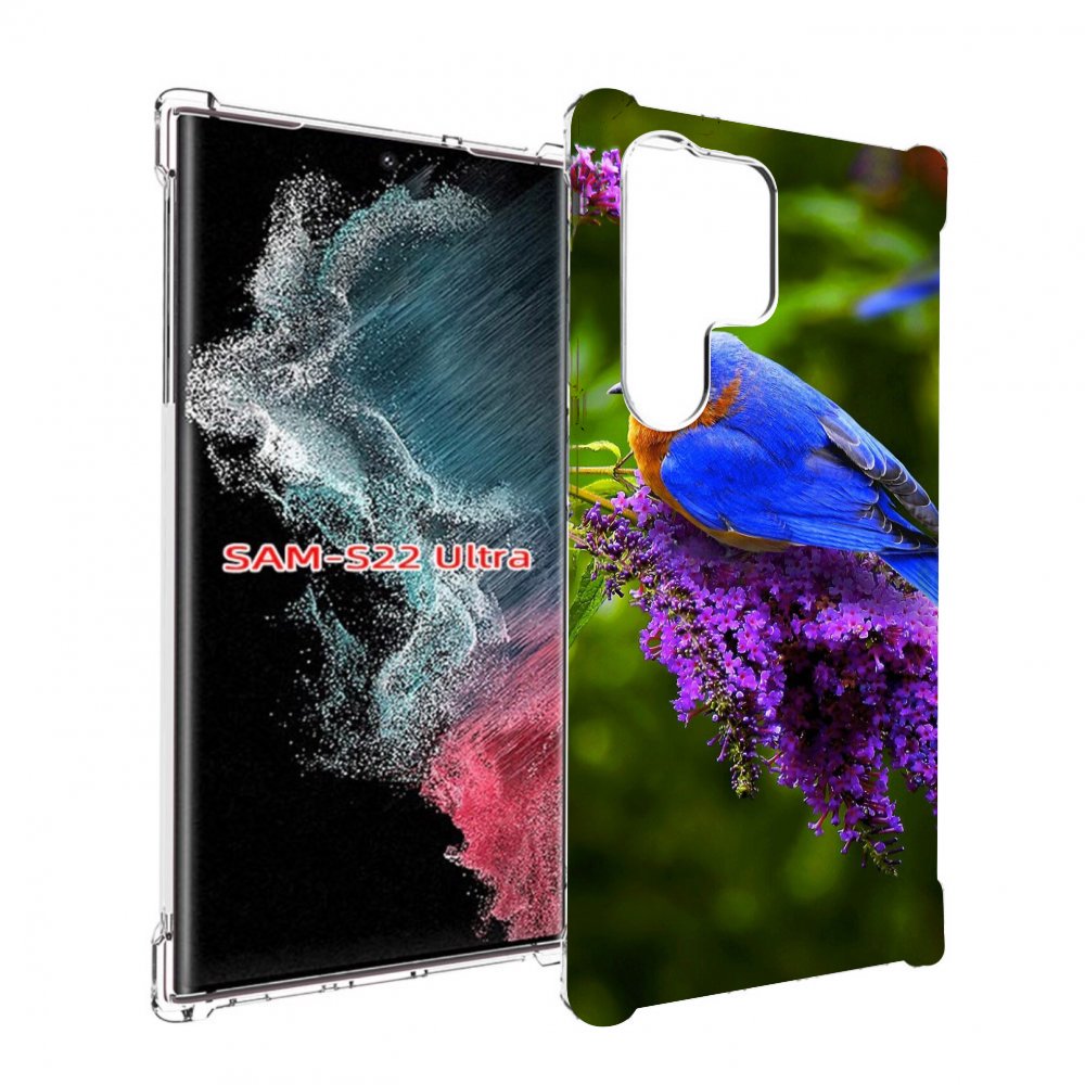 

Чехол MyPads Птица-сиреневая для Samsung Galaxy S23 Ultra, Прозрачный, Tocco