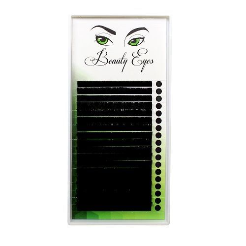 

Ресницы Beauty Eyes черные 18 лент М 0,10 12 мм, Черный