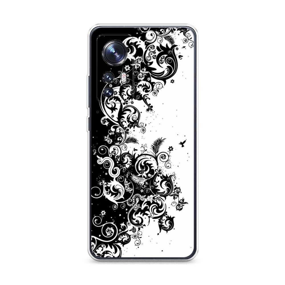 

Чехол на Xiaomi 12 "Черно белый узор", Белый;черный;серый, 316050-3