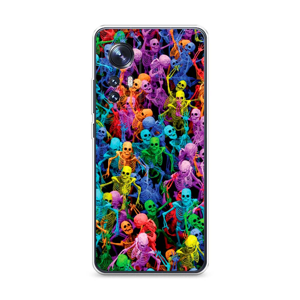

Чехол на Xiaomi 12 "Вечеринка скелетов", Фиолетовый;желтый;оранжевый, 316050-6
