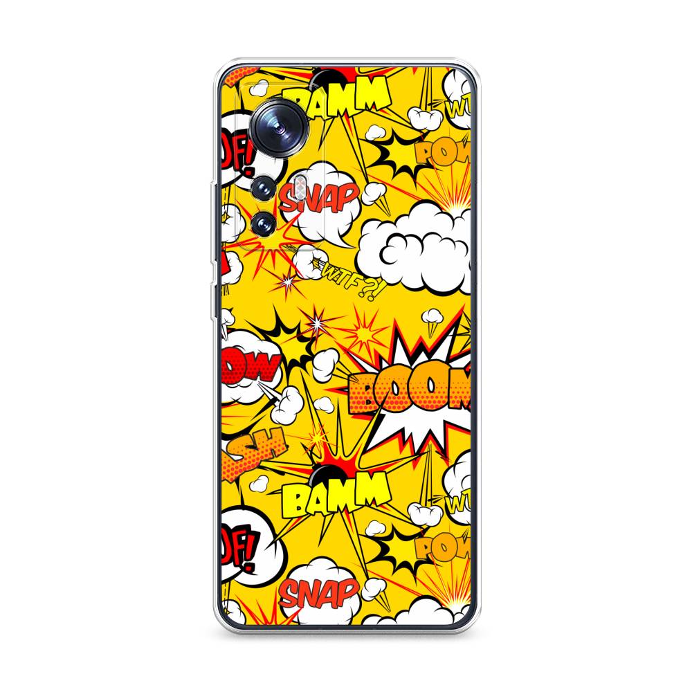 

Чехол на Xiaomi 12 "Поп Арт эффекты", Желтый;белый;оранжевый, 316050-6