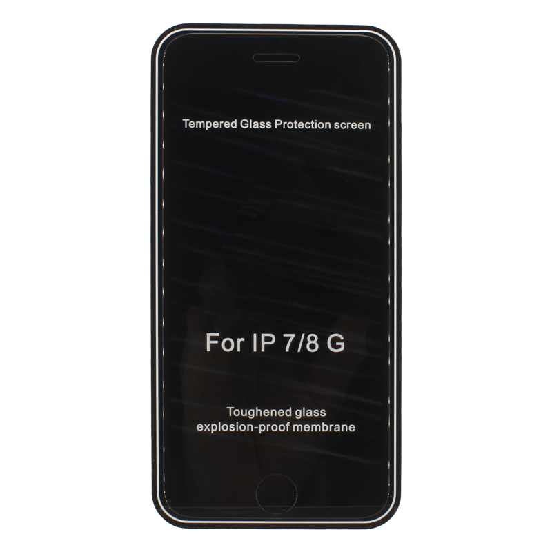 

Защитное стекло для Apple iPhone 8 (приват) закаленное, полное покрытие, черный