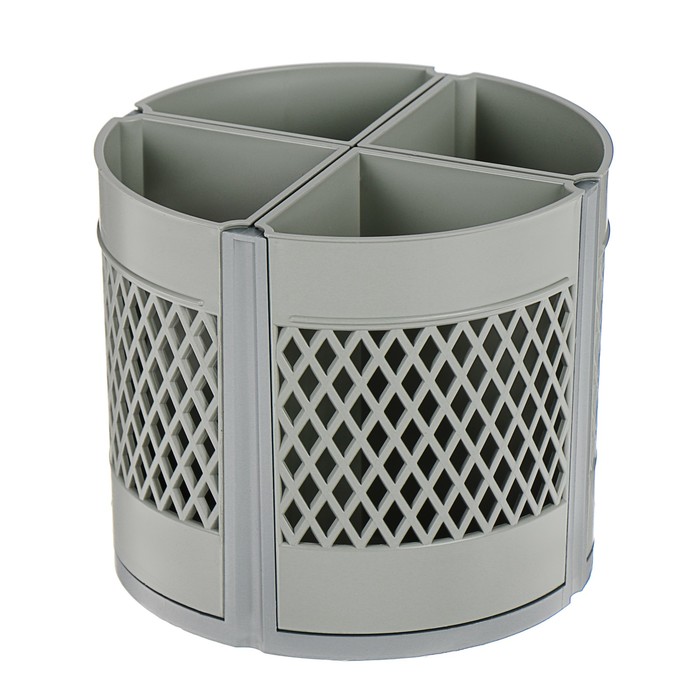 

Подставка для канцелярских принадлежностей "Квартет" серый