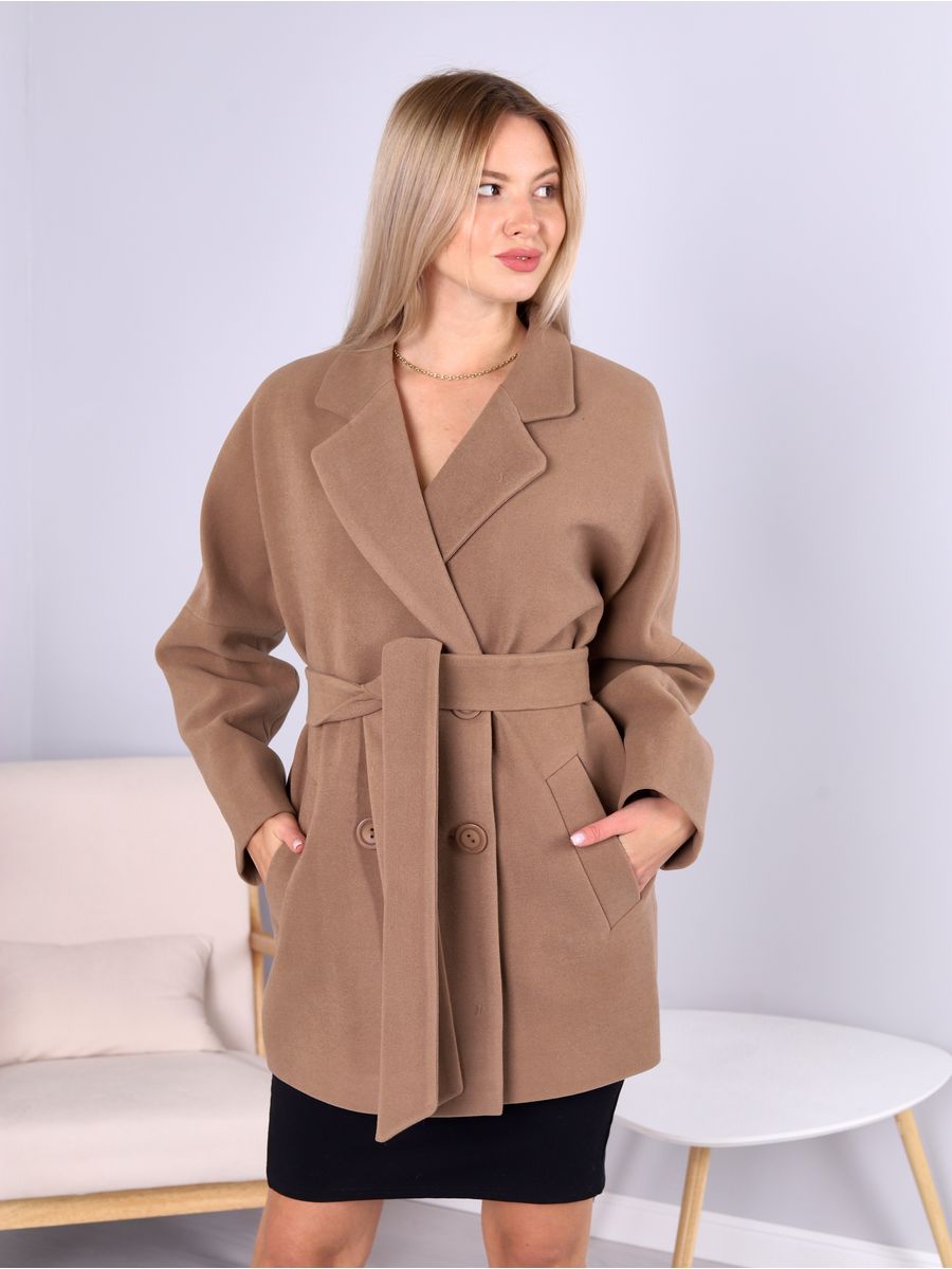 Пальто женское Louren Wilton М-062-Кор-N коричневое 50 RU