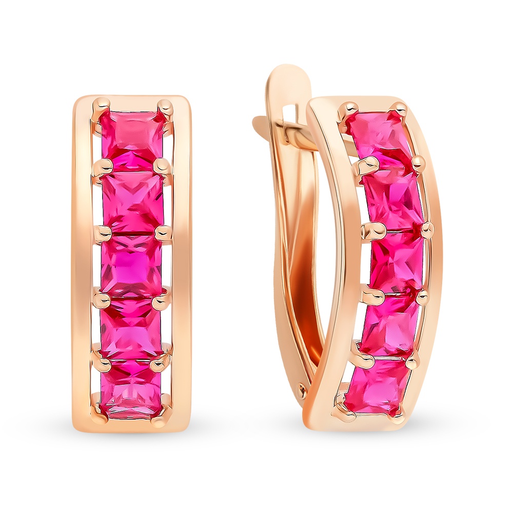 

Серьги из красного золота с рубином 585Gold 102007304, 102007304