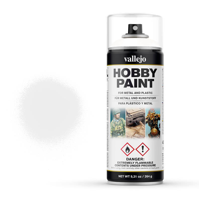 фото Краска для моделизма vallejo white hobby paint in spray 010-400ml