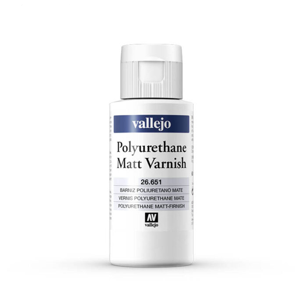 

Лак защитный Vallejo POLYURETHANE MATT VARNISH 651-60ML, Прозрачный, 26.651