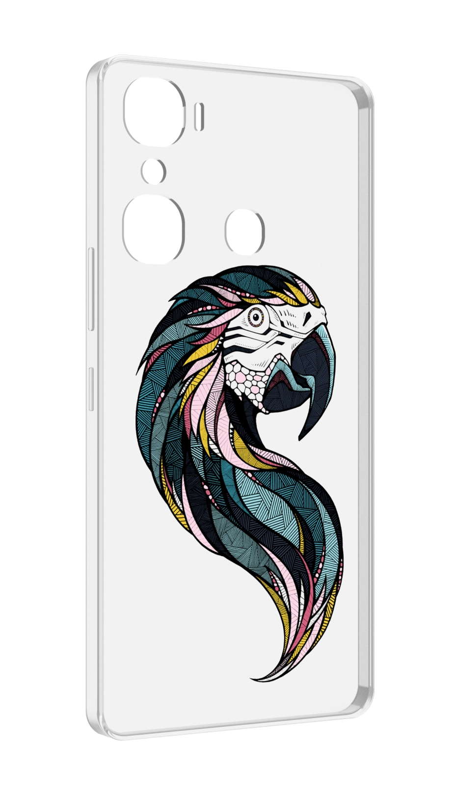 

Чехол MyPads полупопугай для Infinix Hot 12 Pro, Прозрачный, Tocco