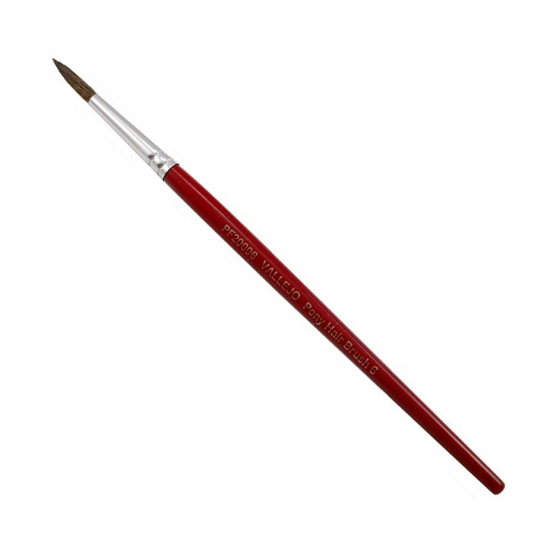 

Кисточка Vallejo BRUSH PONY HAIR,No.6, PF.006