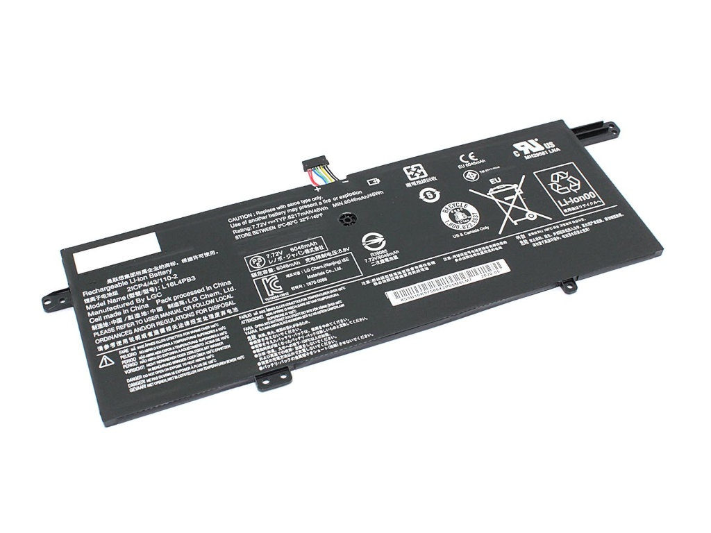 

Аккумулятор Vbparts (схожий с L16C4PB3) для Lenovo Ideapad 720S-13ARR 7.72V 6217mAh 075269