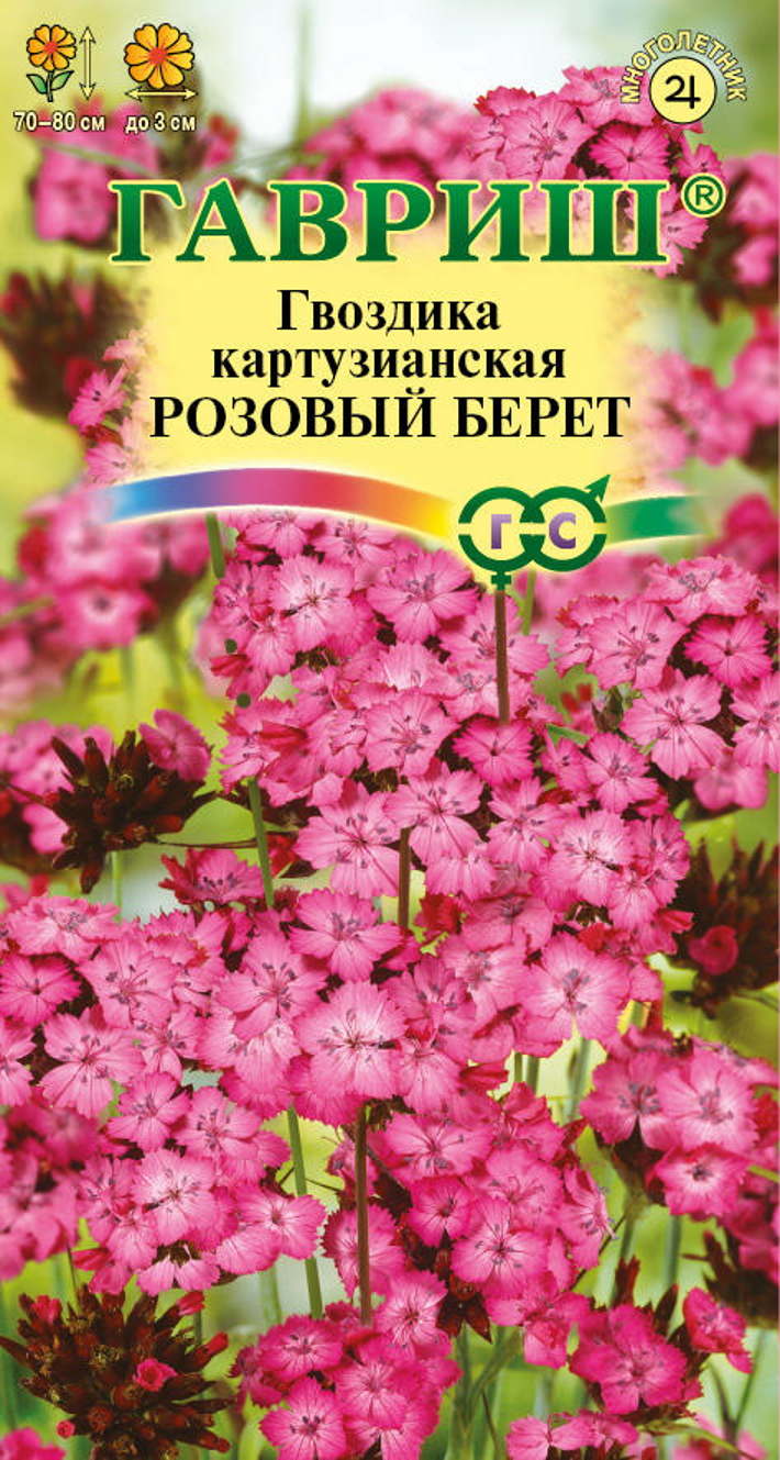 

Гвоздика картузианская Розовый берет, 0,05 г