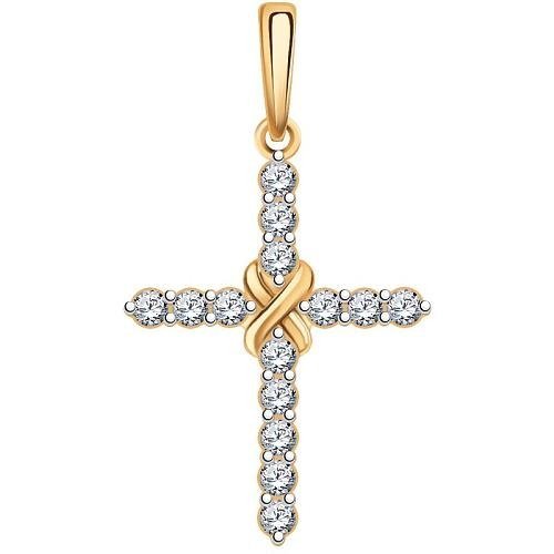 

Кулон из золота Golden Eagle 3350, фианит, 3350