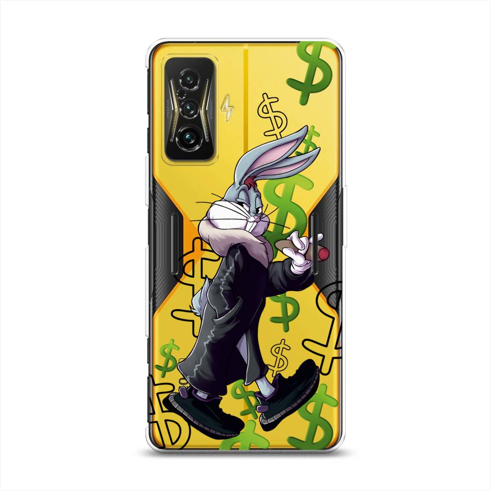 

Чехол на Xiaomi Redmi K50 GE "Rich Bugs Bunny", Зеленый;черный;голубой, 314950-6