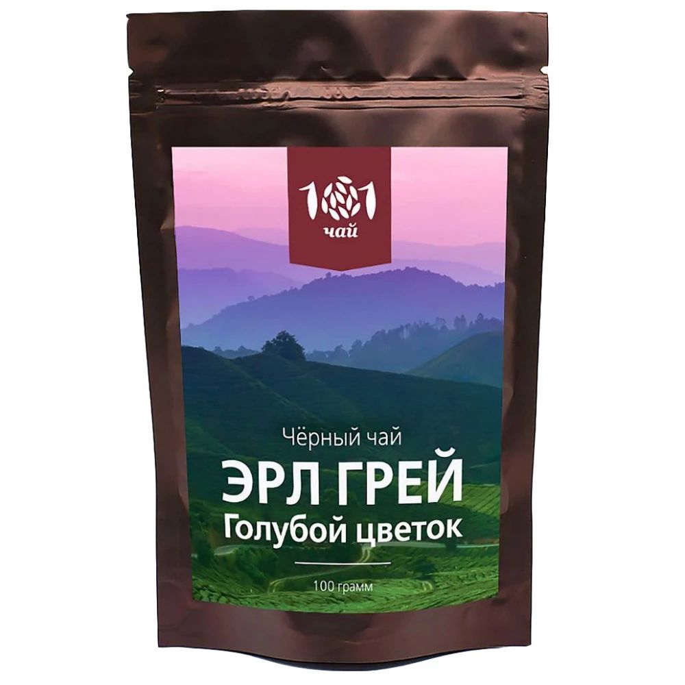 

Чай черный 101 чай "Эрл Грей | Голубой цветок", листовой, с добавками, 100 г