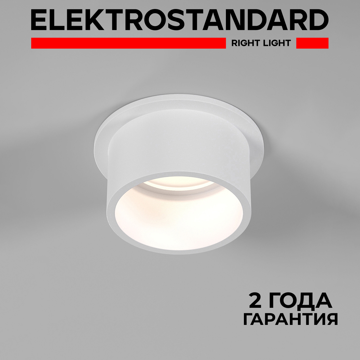 

Встраиваемый точечный потолочный светильник Elektrostandard Moll 25004/01 GU10 белый, Moll 34мм