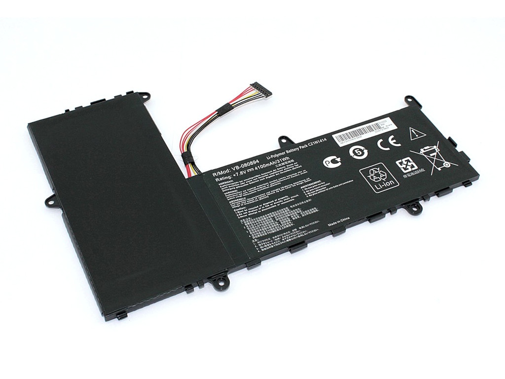 

Аккумулятор Vbparts (схожий с C21N1414) для Asus EeeBook X205TA 7.6V 4100mAh OEM 80894