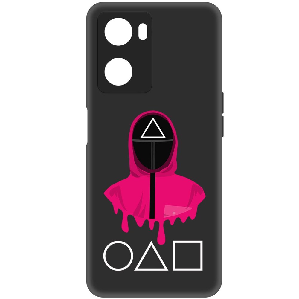 

Чехол-накладка Софт Игра в кальмара-Солдат для Oppo A57s, Черный