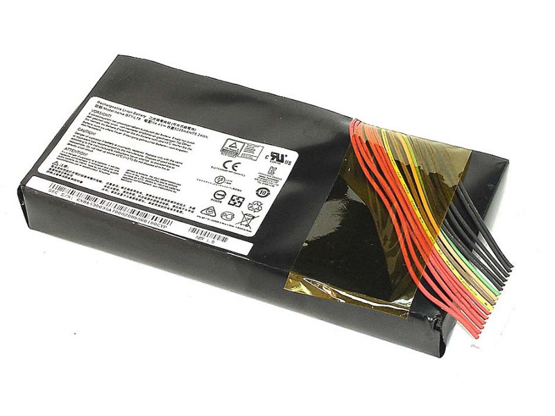 

Аккумулятор Vbparts (схожий с BTY-L78) для MSI GT62VR/GT73VR 14.4V 75.24Wh 060775