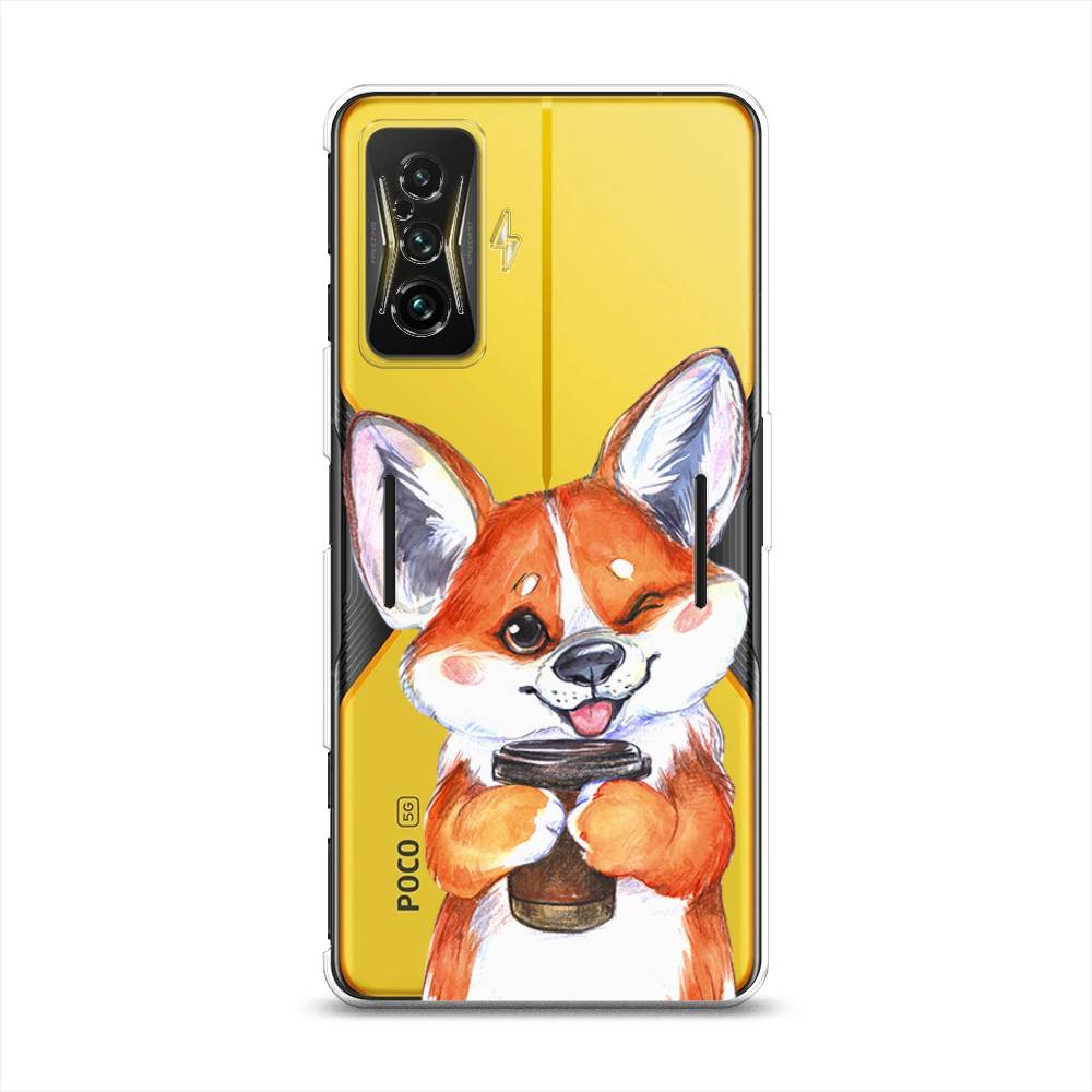 

Чехол на Xiaomi Redmi K50 GE "Корги с кофе", Оранжевый;белый, 314950-4