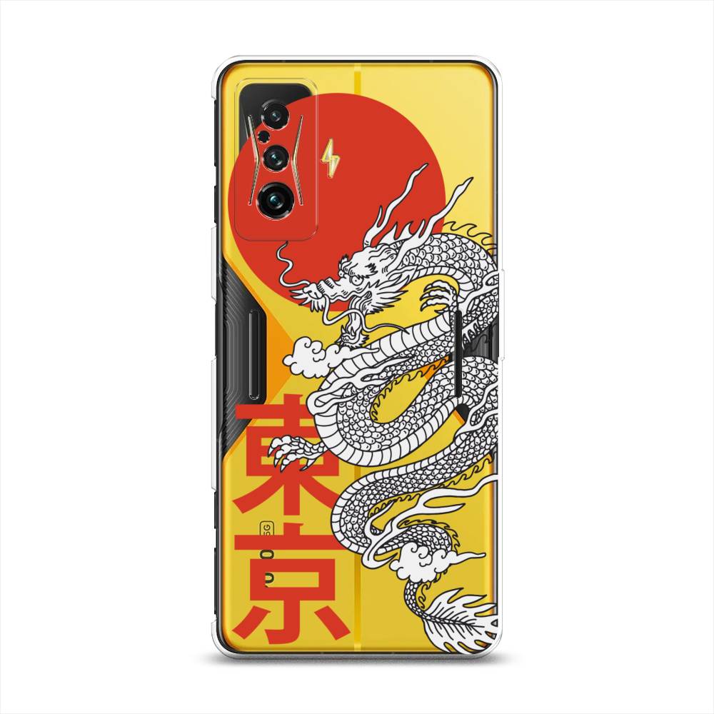 

Чехол на Xiaomi Redmi K50 GE "Китайский дракон", Черный;красный;белый, 314950-1