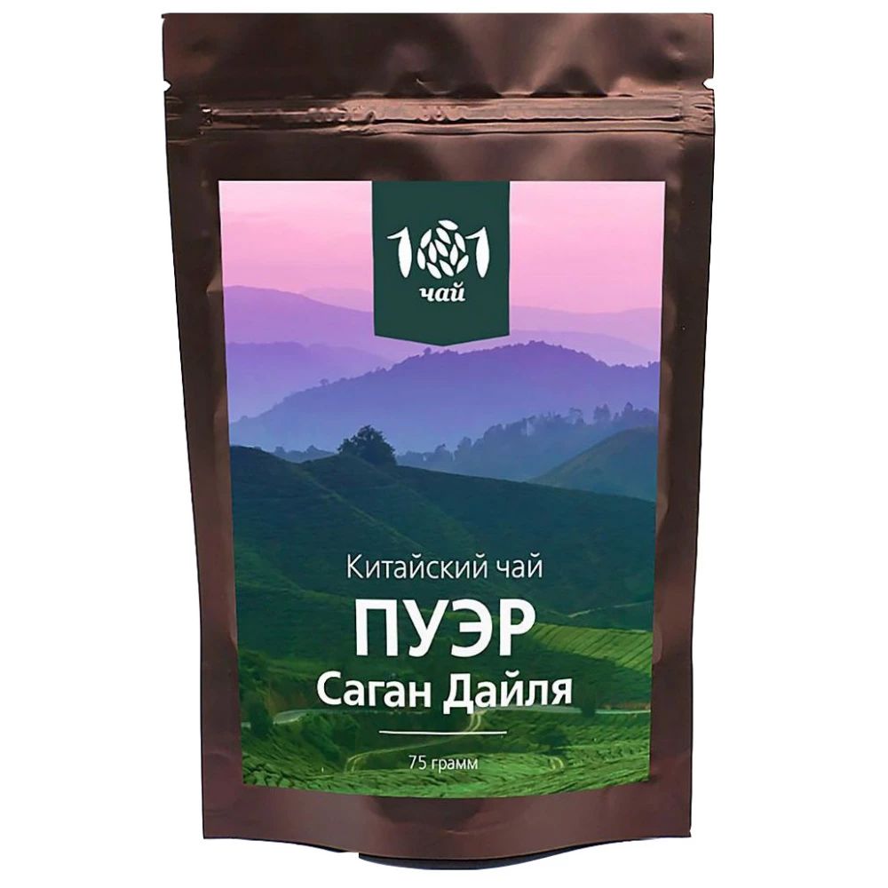 

Чай пуэр 101 чай "Саган Дайля", листовой, с добавками, 75 г