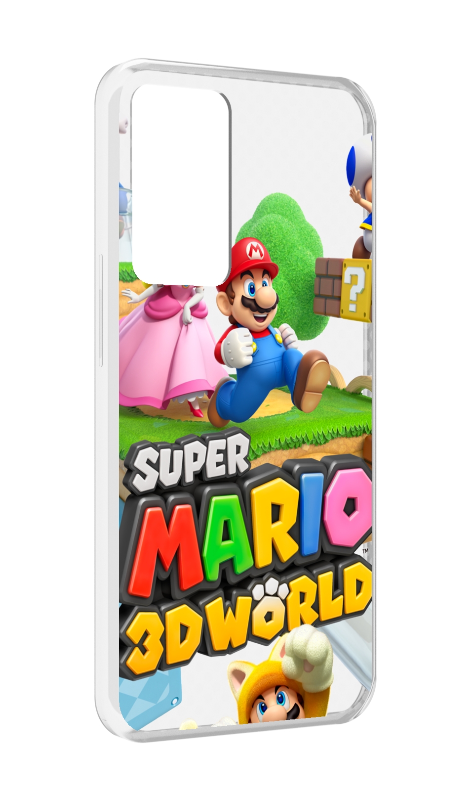 

Чехол MyPads Super Mario 3D World для OPPO Reno 8 Lite, Прозрачный, Tocco