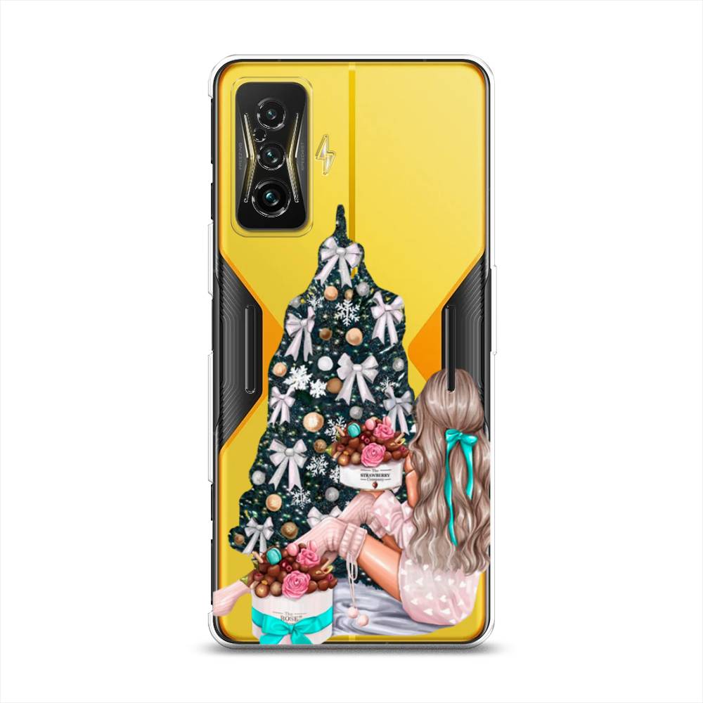 

Чехол на Xiaomi Redmi K50 GE "New Year", Зеленый;бежевый;голубой, 314950-5