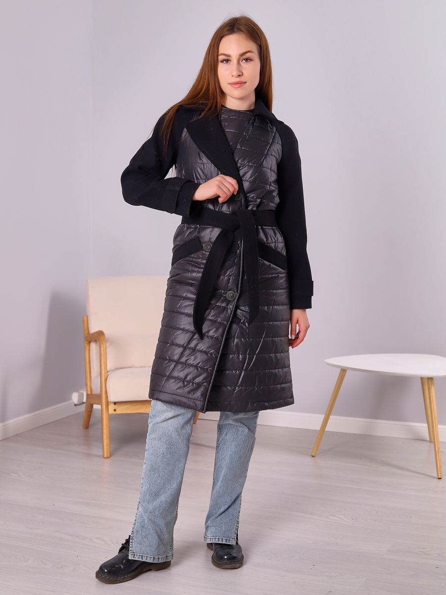 

Пальто женское Louren Wilton М-047-N черное 46 RU, Черный, М-047-N