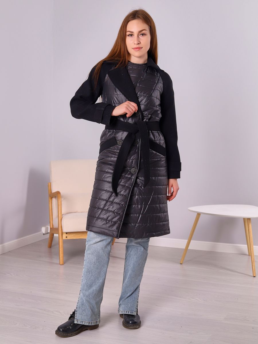 Пальто женское Louren Wilton М-047-N черное 44 RU