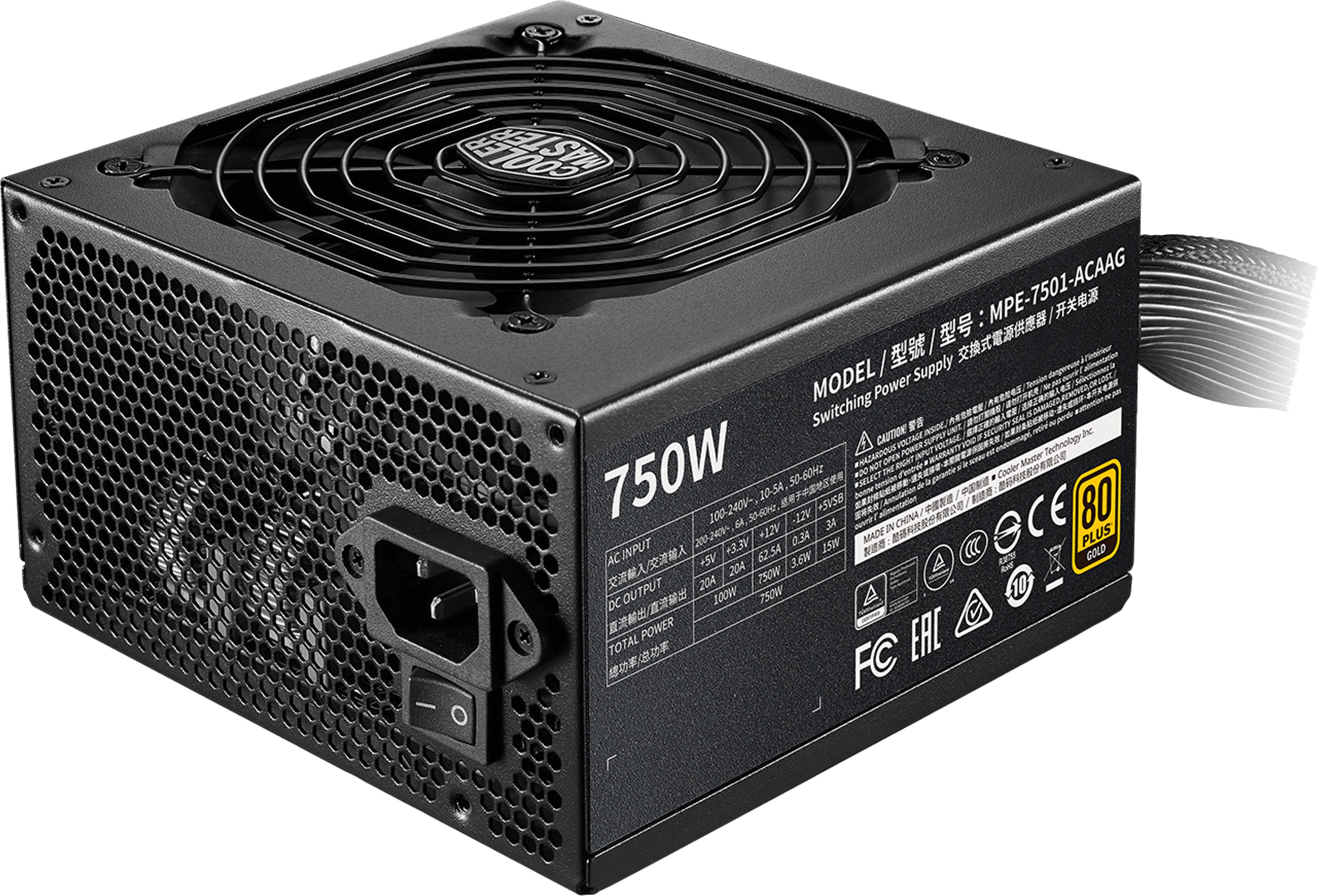 фото Блок питания cooler master mwe gold v2 750 (mpe-7501-acaag-eu)