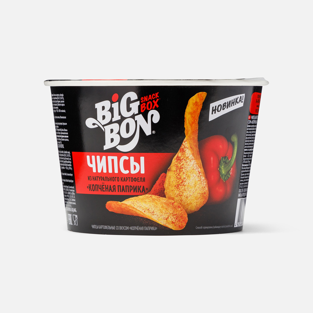 Чипсы BigBon картофельные, со вкусом копчёной паприки, 70 г