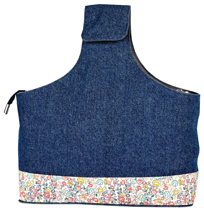фото Сумка для рукоделия knitpro 12800 bloom wrist bag 38x36x10 см джинса хлопок замша knit pro