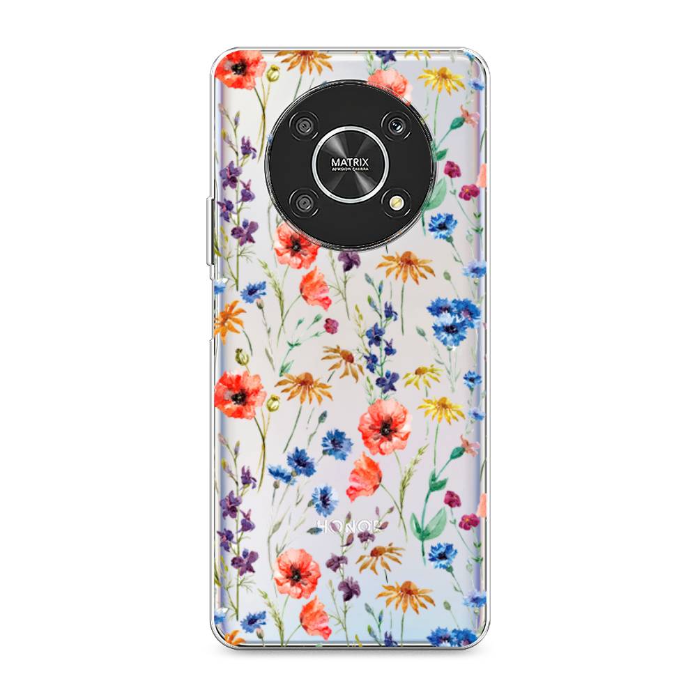 

Чехол Awog на Honor X9 4G/Magic4 Lite 4G "Маки и васильки фон", 6108650-8