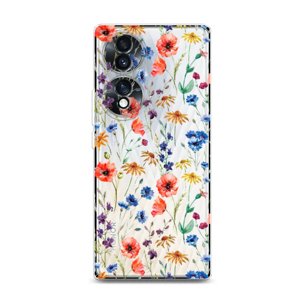 

Чехол Awog на Honor 70 "Маки и васильки фон", 6108250-8