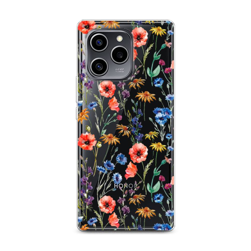 

Чехол Awog на Honor 60 SE "Маки и васильки фон", 6108050-8