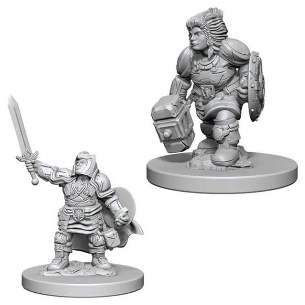 фото Миниатюра wizkids dwarf female paladin / женщины-паладины из расы дварфов