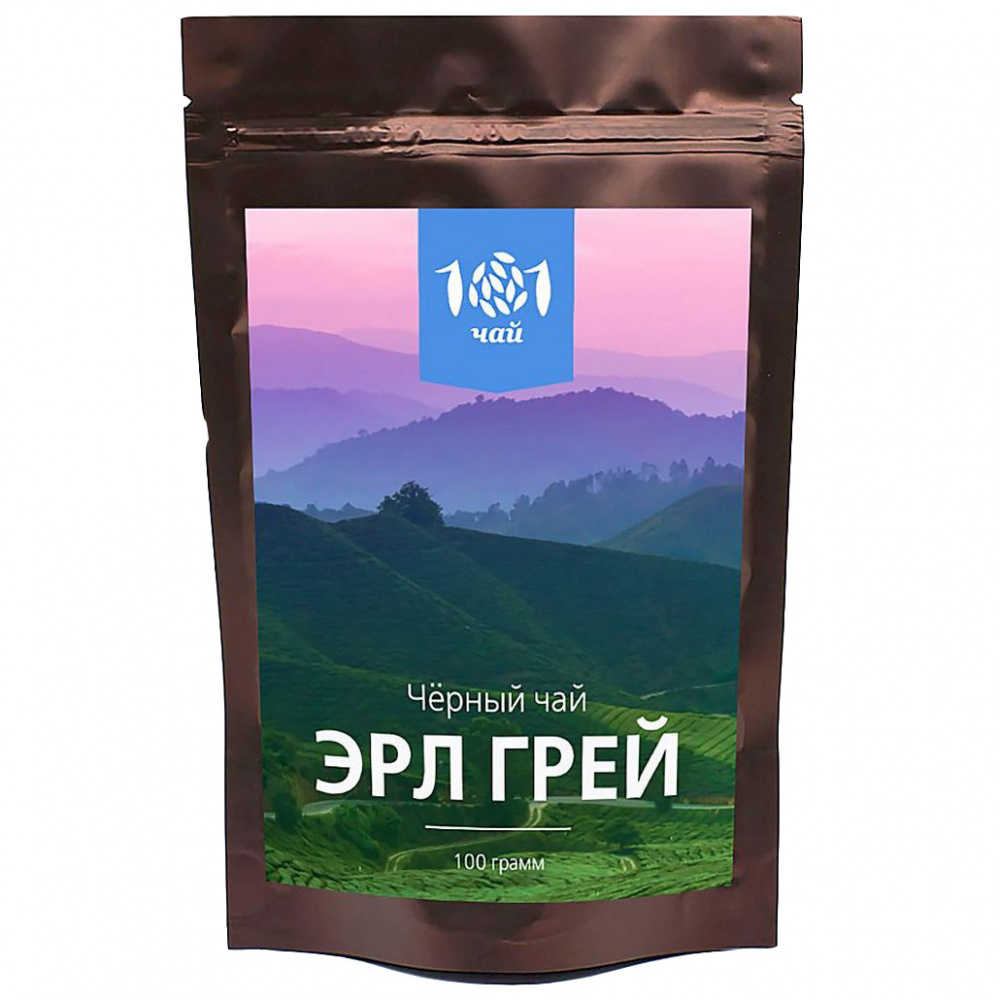 

Чай черный 101 чай "Эрл Грей", листовой, с добавками, 100 г