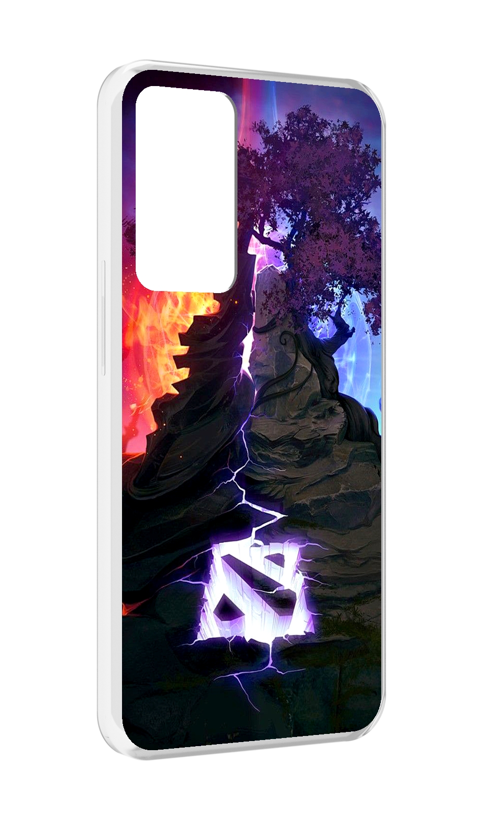 

Чехол MyPads dota 2 логотип для OPPO Reno 8 Lite, Прозрачный, Tocco