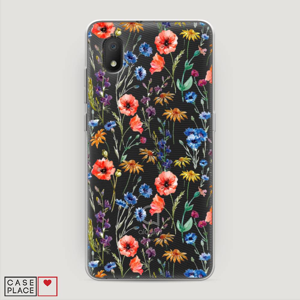 

Чехол Awog на Alcatel 1B (2020) 5002D / Алкатель 1B (2020) 5002D "Маки и васильки фон", 171150-8