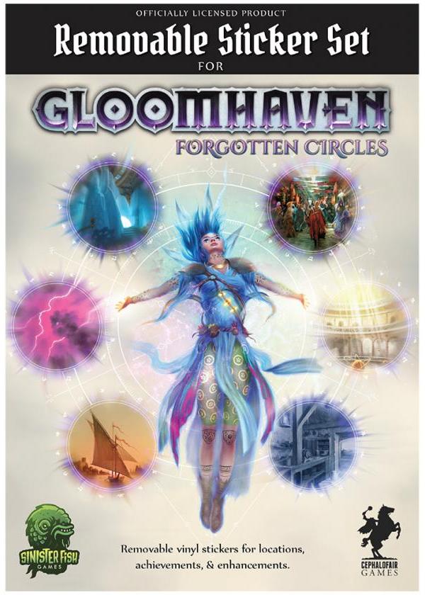 фото Настольная игра cephalofair games gloomhaven - removable sticker set: forgotten circles