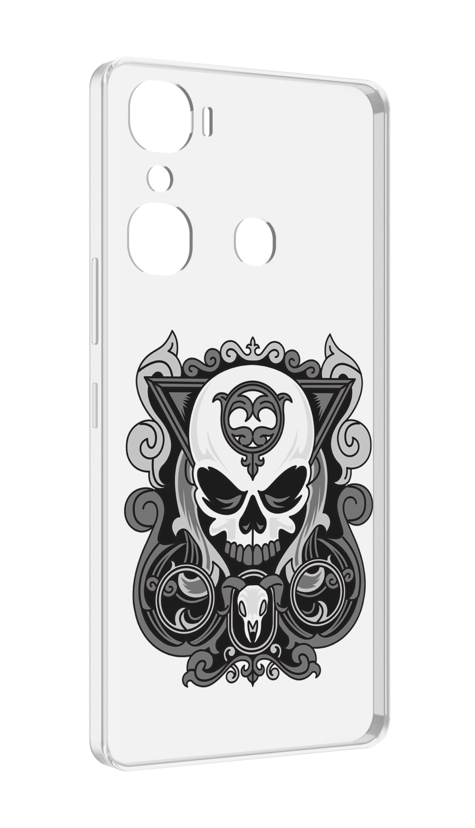 

Чехол MyPads орнамент-на-черепе для Infinix Hot 12 Pro, Прозрачный, Tocco