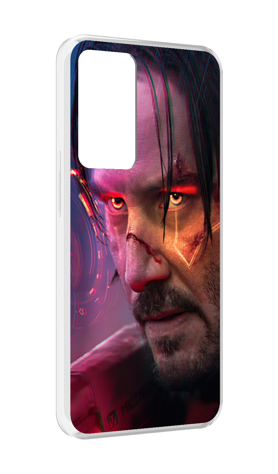 

Чехол MyPads cyberpunk 2077 Джонни Сильверхенд для OPPO Reno 8 Lite, Прозрачный, Tocco