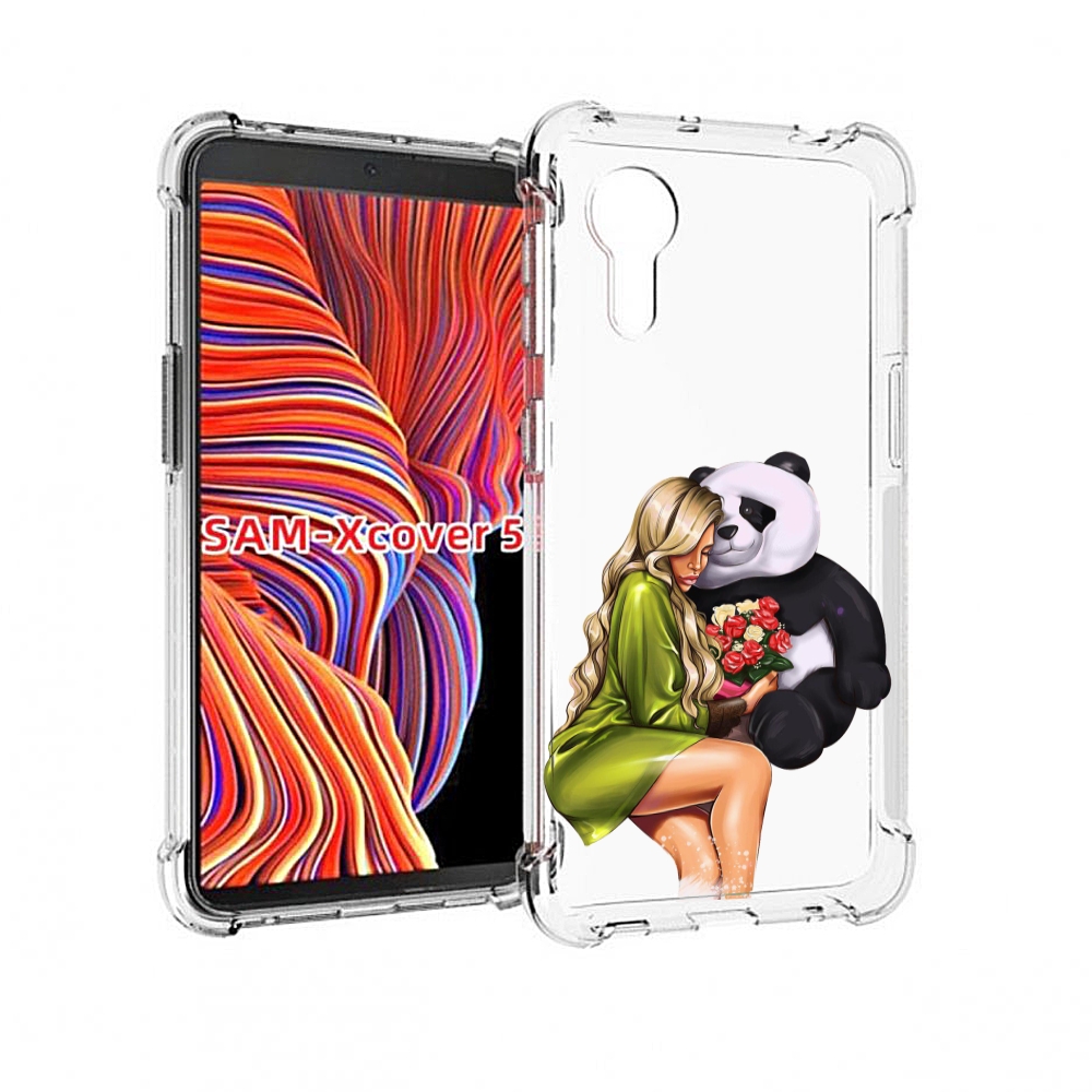 

Чехол MyPads Девушка-с-пандой-с-букетом женский для Samsung Galaxy Xcover 5, Прозрачный, Tocco