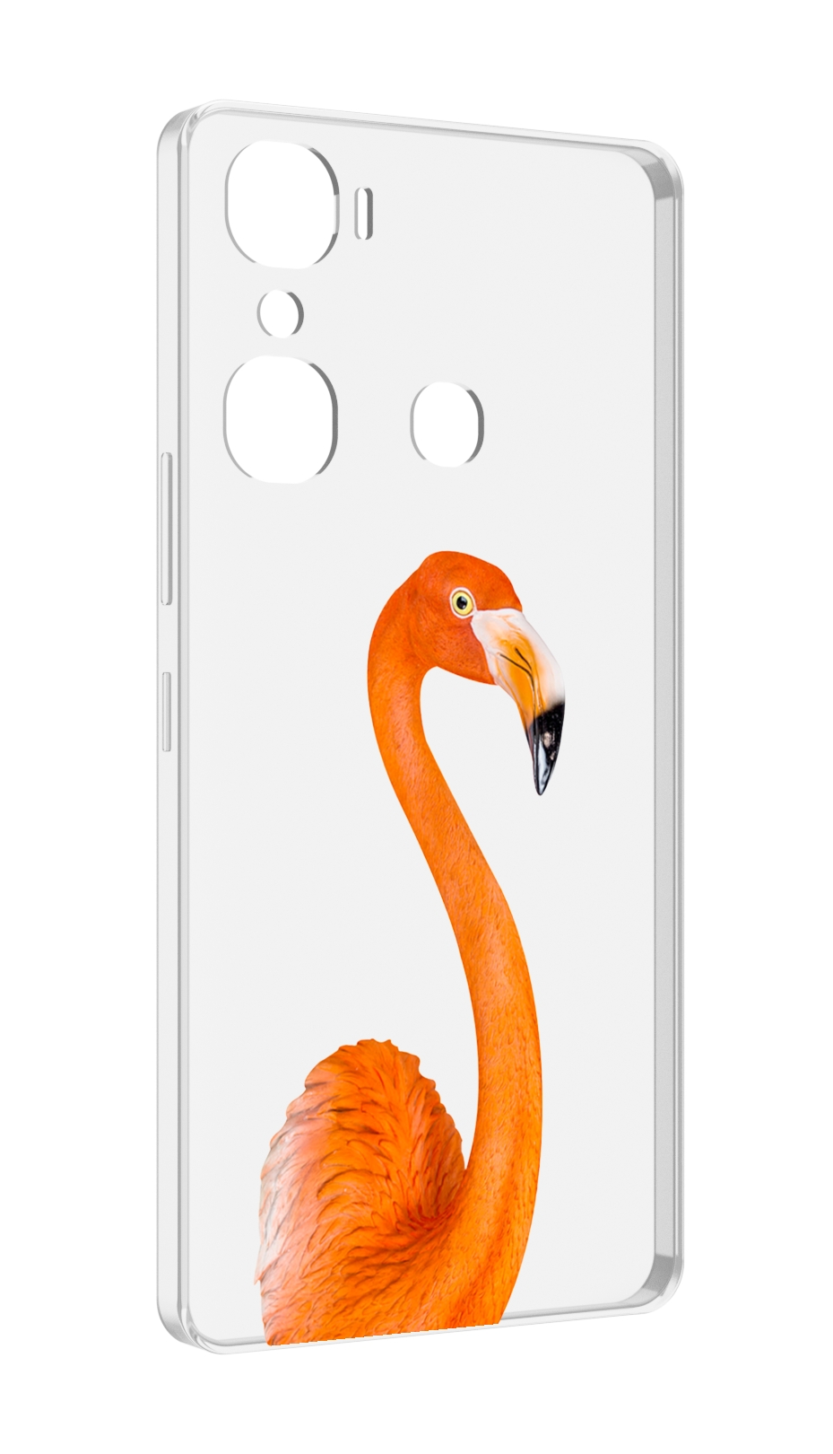 

Чехол MyPads оранжевый-фламинго для Infinix Hot 12 Pro, Прозрачный, Tocco