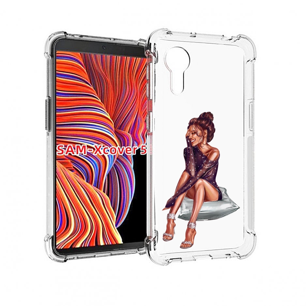 

Чехол MyPads Девушка-на-подушке женский для Samsung Galaxy Xcover 5, Прозрачный, Tocco