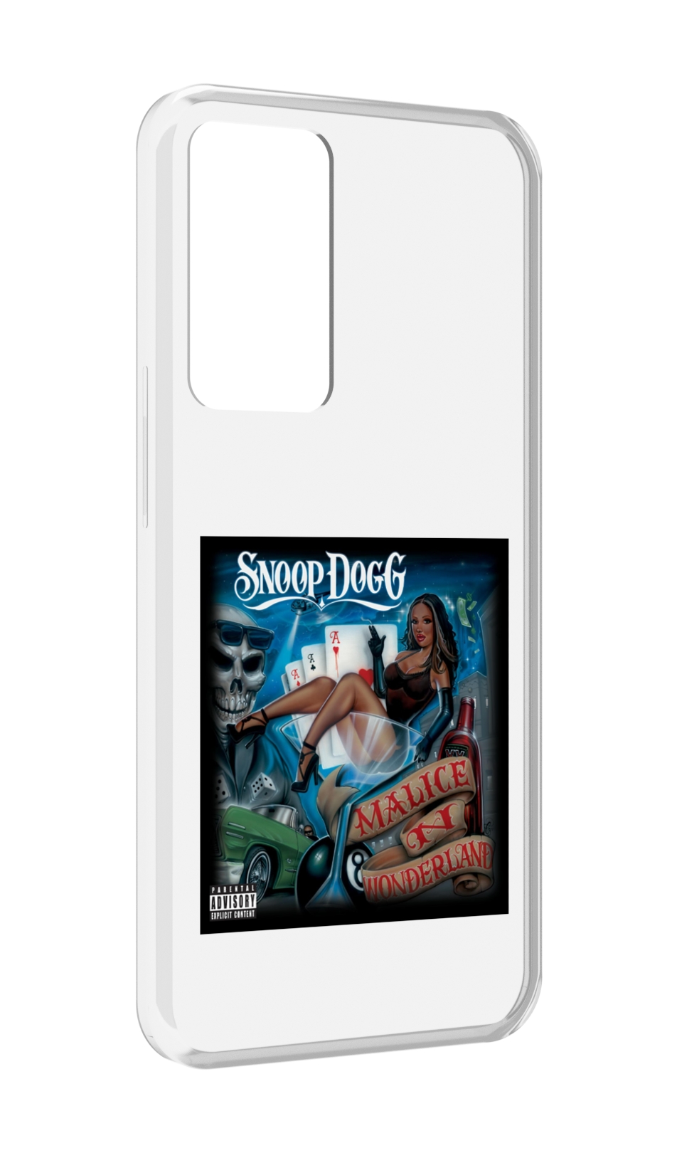 

Чехол MyPads Snoop Dogg MALICE N WONDERLAND для OPPO Reno 8 Lite, Прозрачный, Tocco