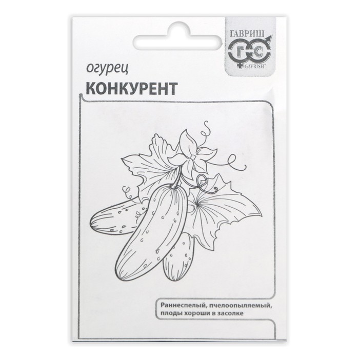 

Семена Огурец "Конкурент", б/п, 0,5 г