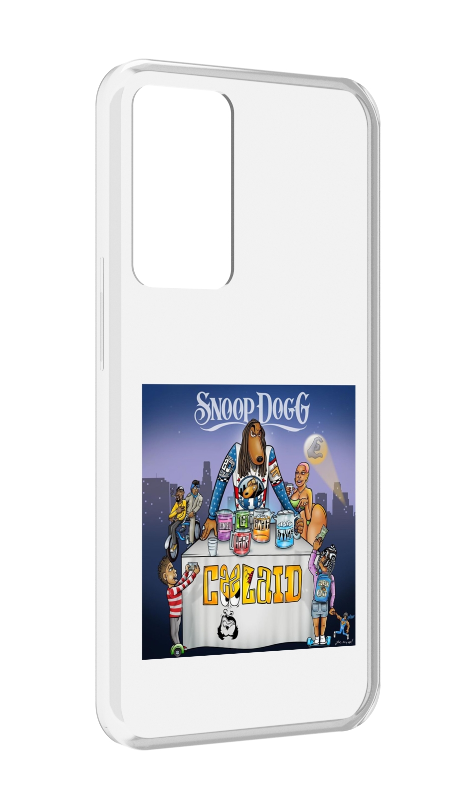 

Чехол MyPads Snoop Dogg COOLAID для OPPO Reno 8 Lite, Прозрачный, Tocco