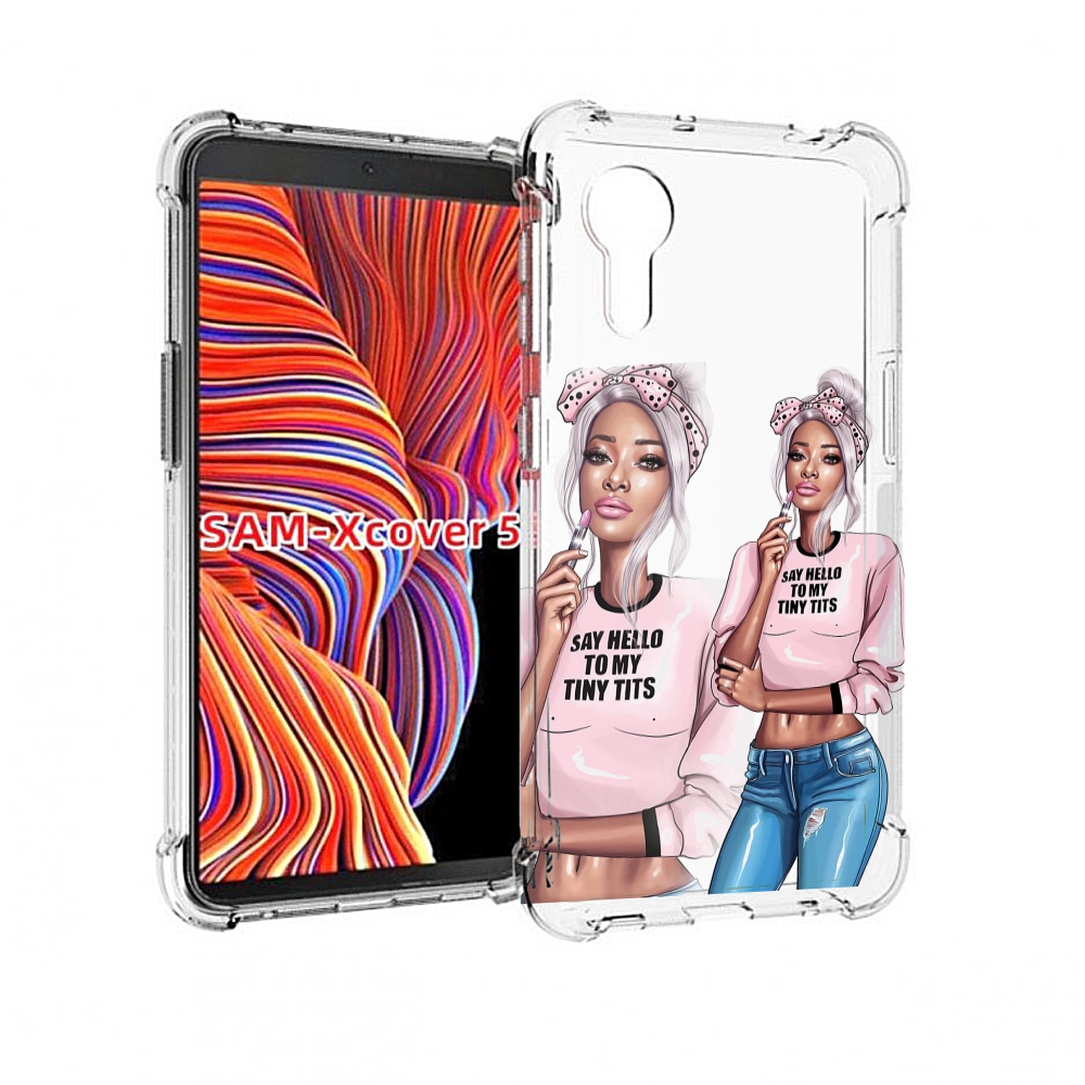 

Чехол MyPads Девушка-в-розовой-футболке женский для Samsung Galaxy Xcover 5, Прозрачный, Tocco