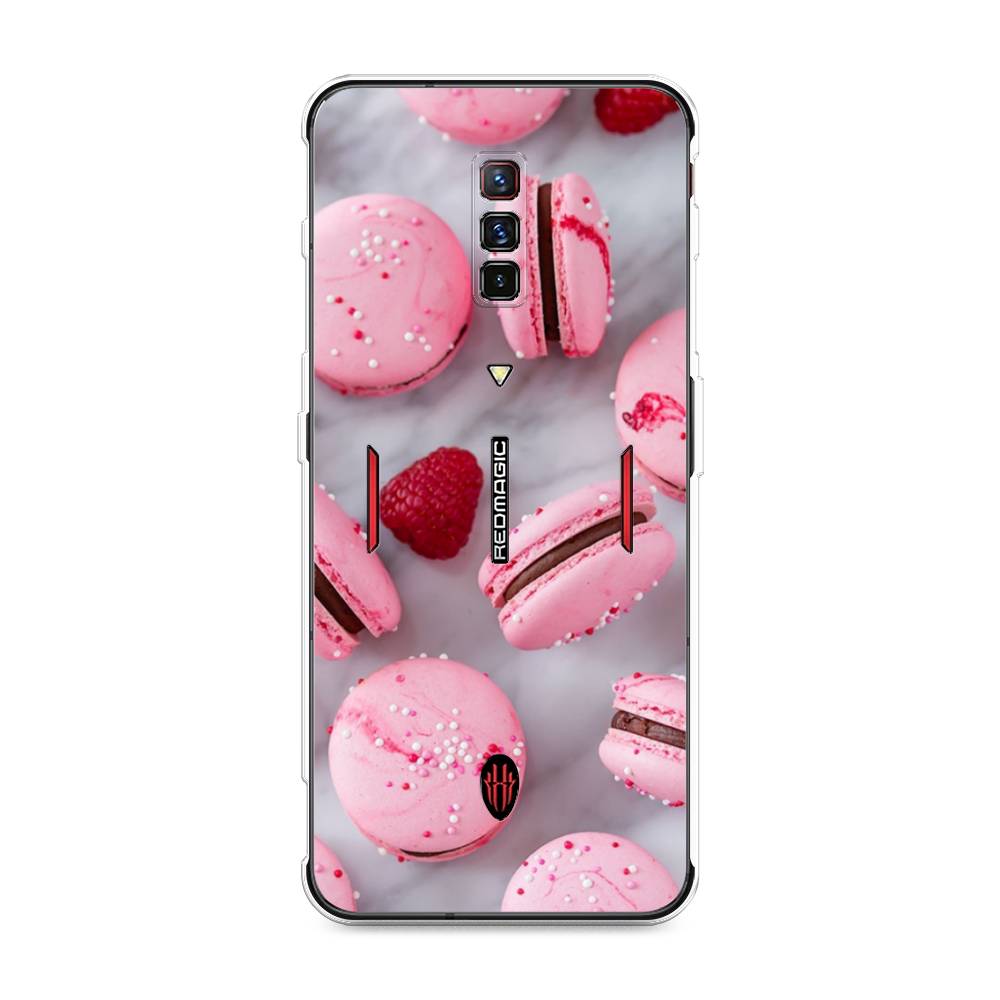

Чехол Awog на ZTE Nubia Red Magic 6 / ЗТЕ Нубиа Ред Мэджик 6 "Макарони с малиной", Разноцветный, 135150-10